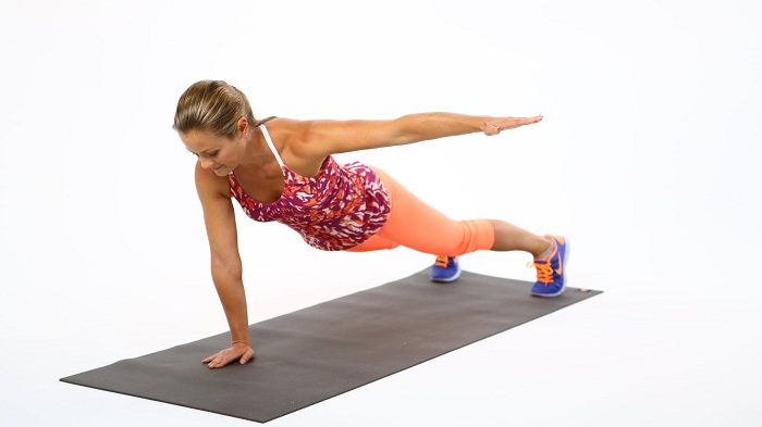 Arm Lift Plank Exercise